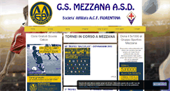 Desktop Screenshot of gsmezzana.it